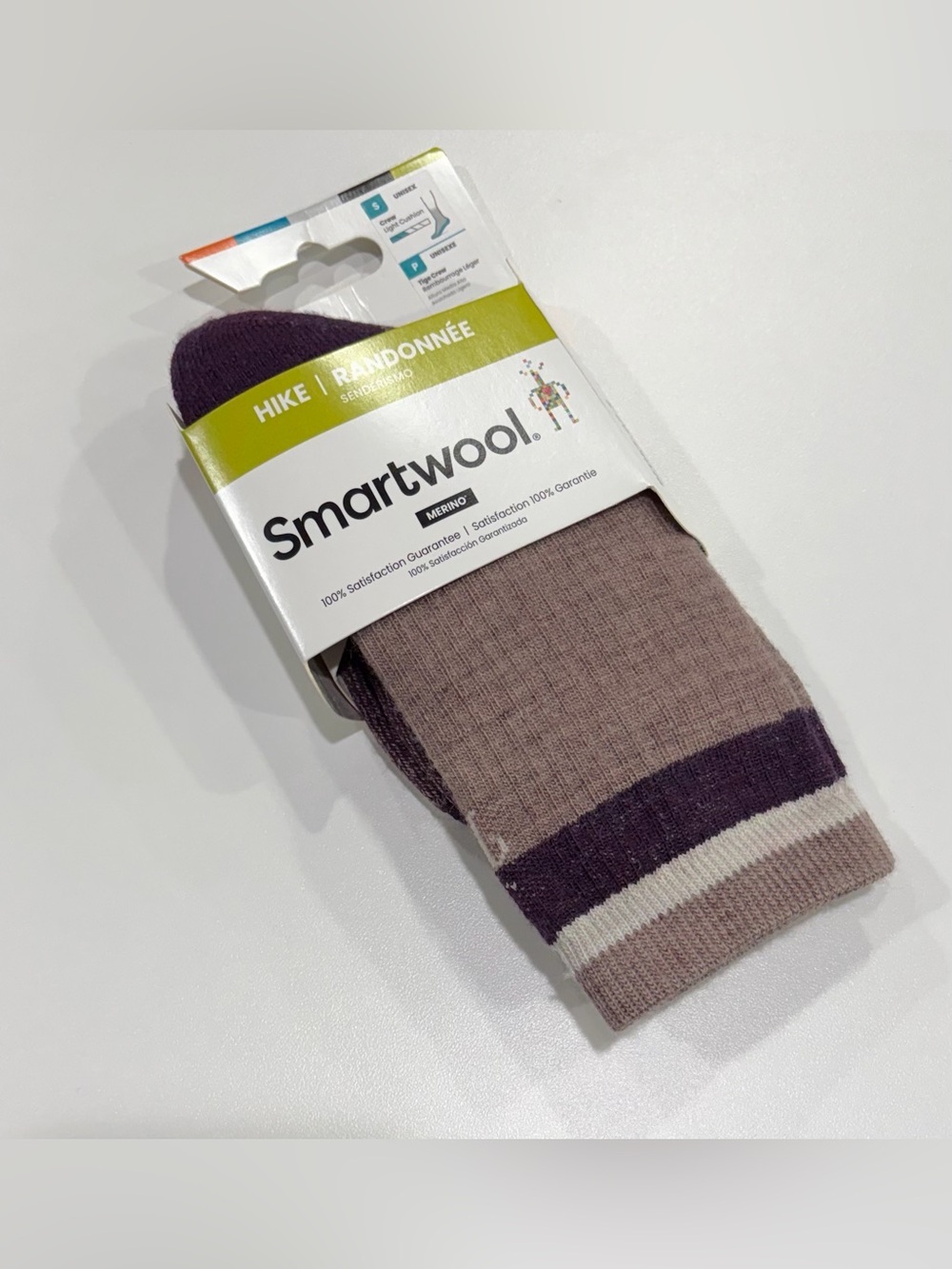 SmartWool Women's Small Hike Outdoor Light Cushion Socks Brown NWT Wool Blend